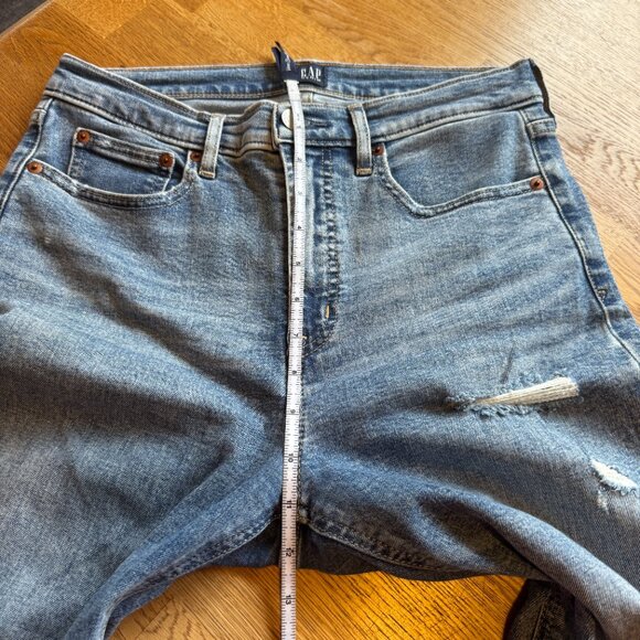 GAP Denim Distressed Cigarette Jeans Size 6/28 Regular - Picture 13 of 14